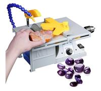 Sierra de mesa - pulidora de piedras - rectificadora multifuncional de velocidad regulable - con tubo de agua regulable - altura de corte 4 cm - rectificado/corte/perforación - con a