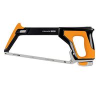 Fiskars Pro Sierra de mano, Longitud de la hoja de sierra: 30 cm, 24 TPI, Negro/naranja, TrueTension, 1062931