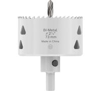 Bosch 1 sierra perforadora con adaptador para varios materiales (para acero, paneles de yeso, 73 mm de diámetro, accesorio profesional)