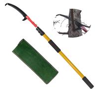 Sierra de podar con mango telescópico 3m Sierra telescópica para ramas Longitud ajustable Sierra de árbol Juego de herramientas de jardín Podadora de altura barra de gran alcance con bolsa de