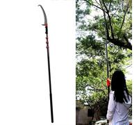 Sierra de poste manual con mango ajustable, podadora de árboles extensible, cortador de ramas de largo alcance para ramas altas (5,4 m)