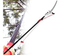 sierra de ramas altas， Podadora telescópica de árboles, sierra de pértiga extensible de largo alcance, podadora de árboles for podar ramas y hojas.(18ft)