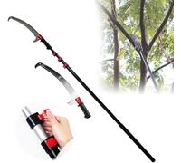 sierra de ramas altas, Sierras de pértiga manuales, podadora de árboles con pértiga ajustable, podadora de árboles, sierra de pértiga manual extensible, podadora de árboles larga extensible(5.4m/18ft)