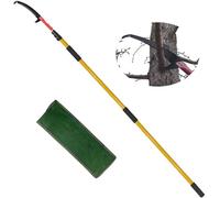 Sierra de ramas con mango telescópico de 7,5 m, sierra de ramas telescópica de longitud ajustable, juego de herramientas de jardín, podadora de altura, barra de largo alcance con bolsa de transporte