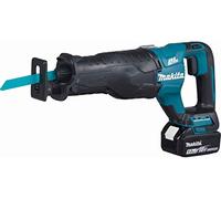 Makita DJR187RTE Juego de Sierra de Sable a baterías 18V Li-Ion (2 baterías de 5.0 amperios) en maletín - de cambio rápido - variable - sin escobillas