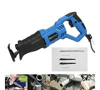 Sierra de sable, 900 W, cola de zorro eléctrica con 5 hojas, sierra eléctrica de 2800 rpm, máx. 160 mm, profundidad de corte para madera, metal y aluminio