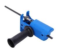 Sierra de sable, adaptador portátil de sierras de sable, taladro eléctrico, herramientas modificadas, accesorios de carpintería con 3 hojas de sierra para cortar madera y metal