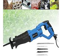 Sierra de sable eléctrica de 900 W, con 5 hojas, 2800 rpm, profundidad de corte máxima de 160 mm, para madera, metal y aluminio