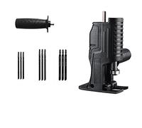 Sierra eléctrica modificada con taladro eléctrico, sierra alternante con potencia de sable doméstico para Jig herramienta de corte de carpintería portátil con adaptador inalámbrico (11 PCS)