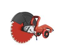 Sierra eléctrica para hormigón, sierra cortadora de hormigón de 410 mm, cortador de sierra de disco húmedo, sierra circular con hoja de sierra de 163 mm y polea rodante para piedra, ladrillo,