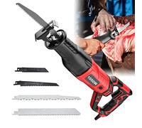 Sierra Eléctrica para Huesos de Carnicero Profesional, Máquina de Sierra de Hueso para Carne Velocidad Variable, Sierra de Sable para Cortar Carne y Huesos (1050W, Red)