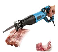 Sierra Eléctrica para Huesos Sierra de Carnicero Liviana para Carne Congelada Sierra Recíproca Inalámbrica para el Hogar Comercial para Cortar Hueso de Res Jamón