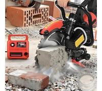 Sierra EléCtrica Toroidal Para HormigóN 16" 12000W | Profundidad Corte 11,8" | Suministro Agua | Cortadora Sierras Anillo Para Ranurar Ladrillos HormigóN, Ladrillo Y Asfalto | 2Cuchillas