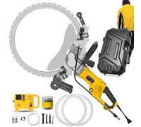 Sierra Eléctrica Toroidal para Hormigón de 40 CM con Caja de Herramientas, Máquina Cortadora y Ranuradora de Paredes Eléctrica de 8000 W, para Granito, Piedra, Ladrillo, Mármol, Hormigón,2xBlades