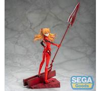 SEGA - Figura de Asuka Shikinami Langley con lanza de Cassius, Evangelion, traje rojo