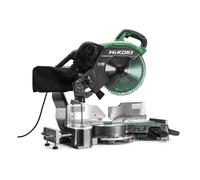 Sierra ingletadora potente y precisa HIKOKI de 305 mm con sistema deslizante compacto C12RSH3WAZ