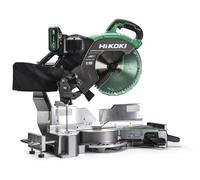 Sierra ingletadora y de panel compacta HIKOKI de 36 V y 305 mm, combinada con doble inglete, C3612DRAWRZ