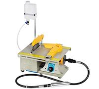 Sierra lapidaria de joyería para cortar rocas, equipo lapidario, mini sierras de mesa de 110 V, máquina pulidora 0-10000r/min con eje flexible, mesa izquierda