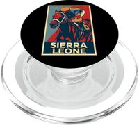 Sierra Leona Caballo, Camiseta De Carreras De Caballo, del Mar, Santa Anita PopSockets PopGrip para MagSafe