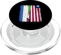 Sierra Leona Liberia Media Bandera Sierra Leona Liberia PopSockets PopGrip para MagSafe