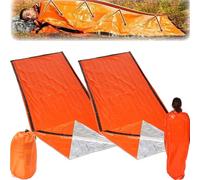 Sierra Madre Emergency Sleeping Bag, Emergency Sleeping Bags for Survival, Emergency Bags Survival, Emergency Sleeping Bag Sierra Madre, Waterproof Thermal Bivy Sack for Camping (2pcs)