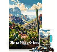 Sierra Madre Oriental, México Rompecabezas de 1000 Piezas con paisajes para Adolescentes Juguete Educativo y Divertido Diseño Compacto 38x52cm