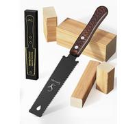 Sierra manual japonesa Ryoba - hoja flexible SK5 de doble filo (12/17 dientes por pulgada), corte al ras, sierra japonesa para madera, herramienta de precisión para carpintería, modelismo y bricolaje