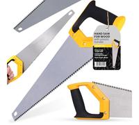 Sierra Manual Serrar Madera 450 mm Serrucho Árboles Hoja Construcción Jardín Precisión Dientes Multiusos Metal Mango Antideslizante