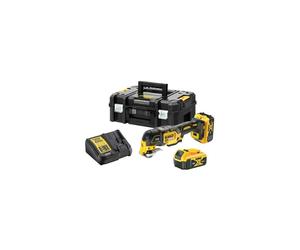 Sierra oscilante XR 18V + 2 baterías 5 Ah + cargador + caja + accesorios - DEWALT - DCS356P2-QW