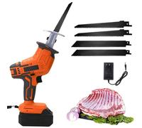 Sierra para Carne de Huesos, Sierra Eléctrica de Mano para Huesos, para Cortar Madera, Metal, Plástico, Carne Congelada, Mango Antideslizante, Agarre Cómodo