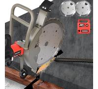 Sierra para hormigón sin escobillas 5000W Profesional | Cortadora de Pared húmeda/Seca de 30cm con 2 Discos de Diamante | para mampostería, Azulejos, Ladrillos y construcción
