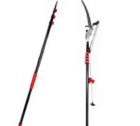 sierra para ramas altas, Podadora telescópica profesional for árboles con hoja de corte SK5, podadora pértiga, herramienta jardinería extensible 2 en 1(24ft/7.2m,24ft/7.2m)