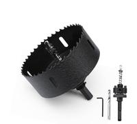 Sierra perforadora bimetálica de 102 mm, SDS-Plus, vástago hexagonal, corona para madera, rigips, metales finos, plástico