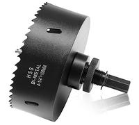 Sierra perforadora de 108 mm para metal y madera, HSS Bi-Metal perforadora redonda con profundidad de corte de 40 mm, para acero, hierro, aluminio, techos, paneles de yeso y placas de yeso