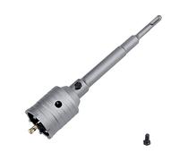 Sierra perforadora de hormigón de 35 mm con varilla de conexión de vástago SDS Plus de 220 mm, dientes de carburo de tungsteno (7,7 mm x 4 mm), sierra perforadora de cemento para piedra de pared de