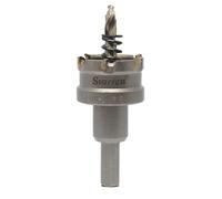 Sierra perforadora para chapa de acero inoxidable con punta de carburo de tungsteno Starrett: ideal para telas reforzadas con metales no ferrosos