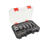 Sierra perforadora TCT de 6 piezas de metal de 16-35 mm | Carpintería de metales, aleación inoxidable, punta de carburo, sierra perforadora de 16-35 mm