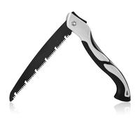 Sierra plegable de poda sierra de mano con diente de afeitar de 3 caras Mango Antideslizante Sierra plegable portátil utilizada para cortar árboles madera camping jardinería.