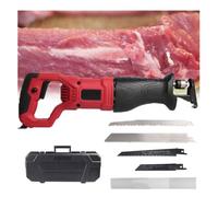 Sierra recíproca con Cable de 4800W con Velocidad Variable para Huesos y Carne congelada, 180 Sierras de Carnicero comerciales giratorias con Control sin Paso y múltiples Cuchillas
