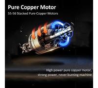 Sierra recíproca inalámbrica con batería de 21 V, 4 Ah y 8 cuchillas de repuesto para madera, metal y PVC, velocidad sin carga de 3000 SPM con cambio de cuchilla sin herramientas (Enchufe europeo y 2