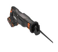 WORX Sierra sable Brushless 20V | PowerShare | WX516-1 batería 4Ah | Motor sin escobillas, patín pivotante ajustable, cambio de cuchilla sin herramientas