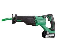Hikoki CR18DBLWJZ - WJZ Sierra de sable | Sierra recíproca con control electrónico, cambio de hoja sin herramientas, 2 baterías de 5.0Ah, cargador y maletín