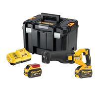 Sierra sable inalámbrica Dewalt XR FLEXVOLT DCS389X2 54V 2 baterías 90Ah cargador TSTAK