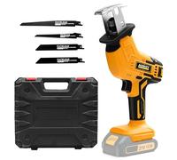 Sierra Sable Sin Cable para Dewalt 21V, Segadora Alternativa Sin Escobillas con 4 Hojas, Velocidad Ajustable 0-2500 RPM para Corte de Madera/Metal/PVC (Sin Batería)