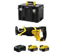 Sierra Sable STANLEY FatMax SFMCS300M2T (2 Baterías de 4,0 Ah + Cargador + TSTAK VI)
