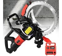 Sierra Toroidal Eléctrica para Hormigón, Sierra Cortadora De Hormigón 8800W/9500W Y con Bomba De Agua De Varillaje, Profundidad De Corte 30 Mm, Máquina Cortadora 3000 RPM,9500W-4xblade