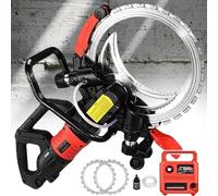 Sierra Toroidal para Hormigón 16", Sierra Cortadora, Sierras de Anillo para Pared en Piedra/Granito/Porcelánico, Motor Toroidal 8980W, Sistema Húmedo Sin Polvo, Corte 29cm, 110V/220V