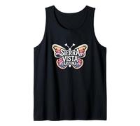 Sierra Vista Mariposa - Arizona Desert City Nombre Palabra Arte Camiseta sin Mangas