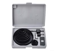 Sierras Copa 11pz Metal Plástico Yeso Sierras Copa 11pz Metal(18pcs) | para acero alto carbono, para corte para limpio para madera plástico, 11 piezas versátiles, incluye mandriles y llave