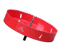 Sierras de Corona 190 mm, M42 HSS Bi-Metal Coronas Perforadoras con Adaptador y Broca Piloto Profundidad de Corte 27 mm, Abridor de Agujero para Metal Aluminio Madera PVC Plástico/Rojo